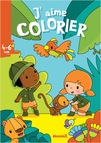 J'AIME COLORIER (4-6 ANS) (LA JUNGLE)