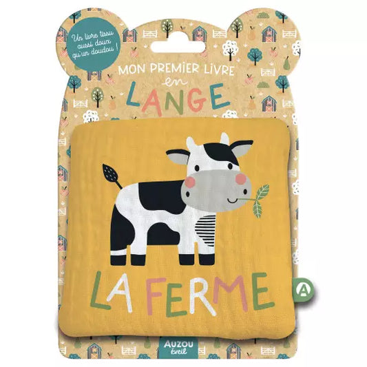 Mon premier livre tissu en lange - La ferme